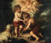 MURILLO, Bartolome Esteban Children with Shell sg oil painting